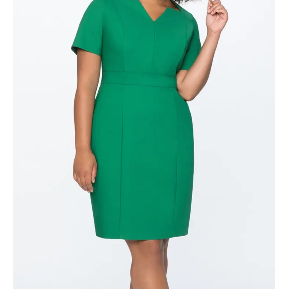 Eloquii Sz 28 Kelly Green Dress